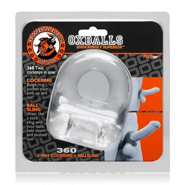 Oxballs 360 2-Way Cock Ring Clear