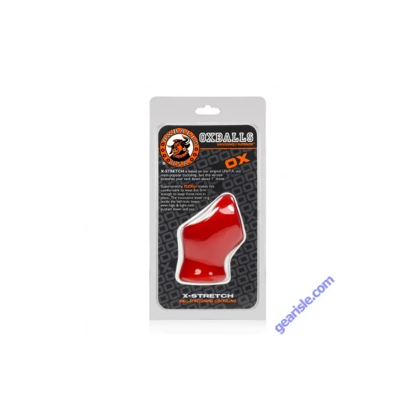 Oxballs Cock Ring Unit X Stretch Cocksling Ballstretcher Red