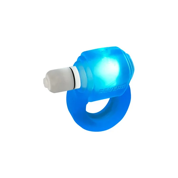 OxBalls Glowdick Cock Ring With LED, Blue Ice