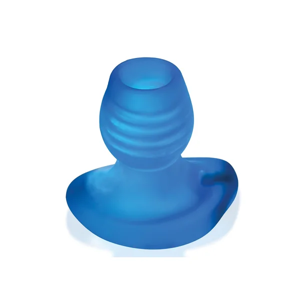 Oxballs Glowhole 1 Hollow Buttplug w/LED Insert Small - Blue Morph