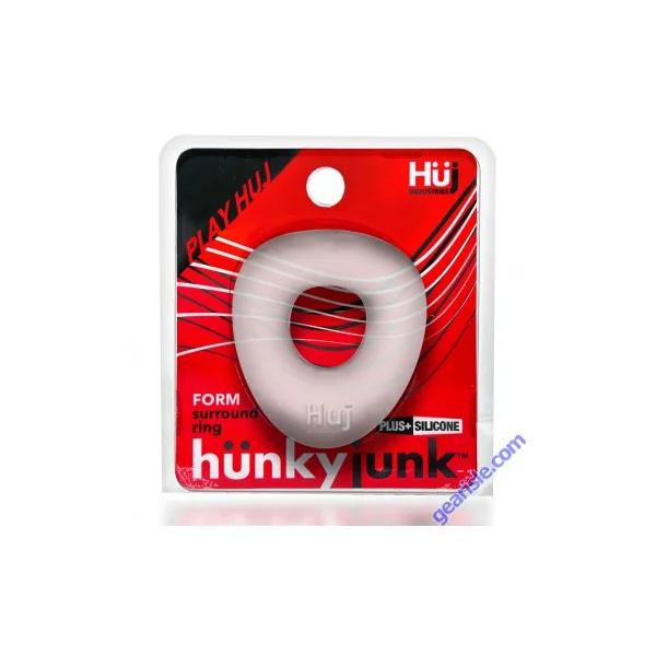 Oxballs Hünkyjunk Form Cockring Clear Ice Curved Silicone