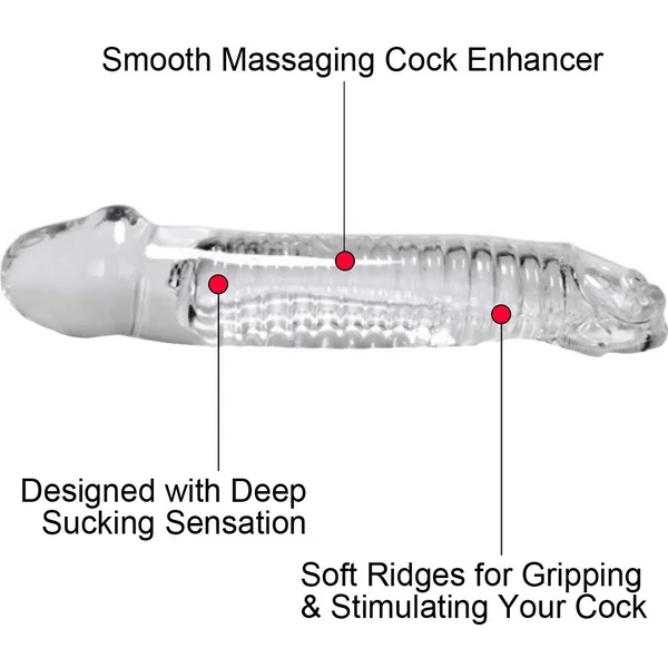 Oxballs Muscle Textured Cocksheath Extention Penis Sleeve 9.25 Inch