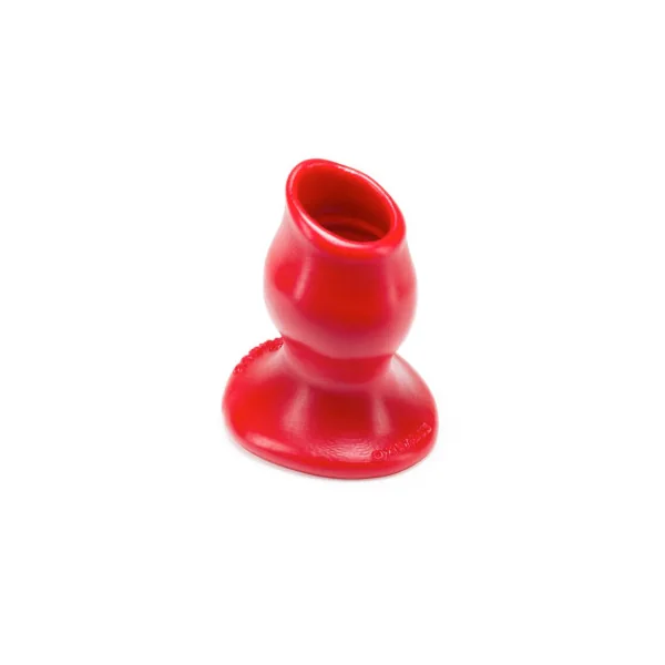 OxBalls Pig Hole-2, Hollow Plug, Medium, Red