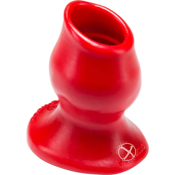 Oxballs Pig-Hole-3 Large Silicone Hollow Butt Plug - Red