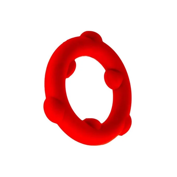 Oxballs Spinner Single Silicone Cock Ring – Red