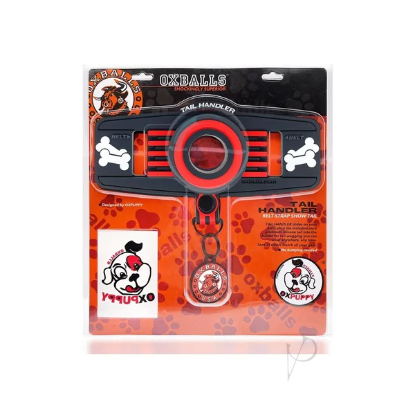 Oxballs Tail Handler Belt Strap Silicone Tail - Red