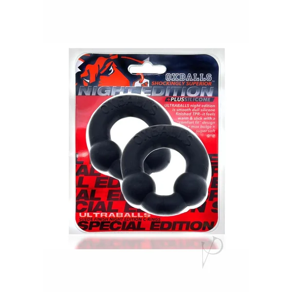 Oxballs Ultraballs Cock Ring Set (2 pack)- Night Edition