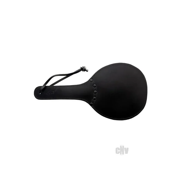 Padded Leather Ping Pong Paddle Black