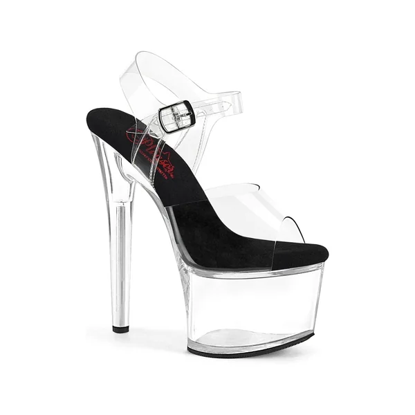 PASSION-708 Clear Vinyl Sandal