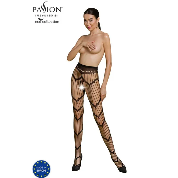 PASSION – ECO COLLECTION BODYSTOCKING ECO S006 BLACK
