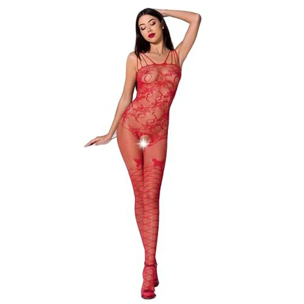 PASSION – WOMAN BS076 BODYSTOCKING ONE SIZE RED