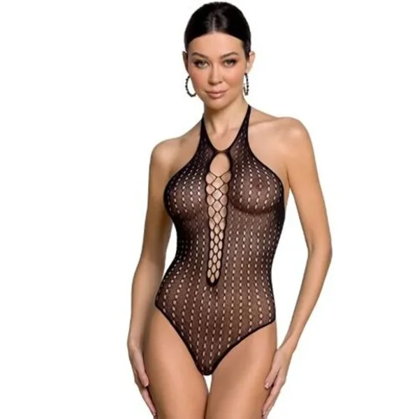 PASSION – WOMAN BS088 BODYSTOCKING BLACK ONE SIZE
