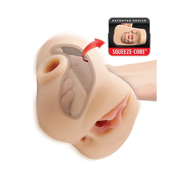 PDX - Double Pounder Vibrating Squeeze Stroker