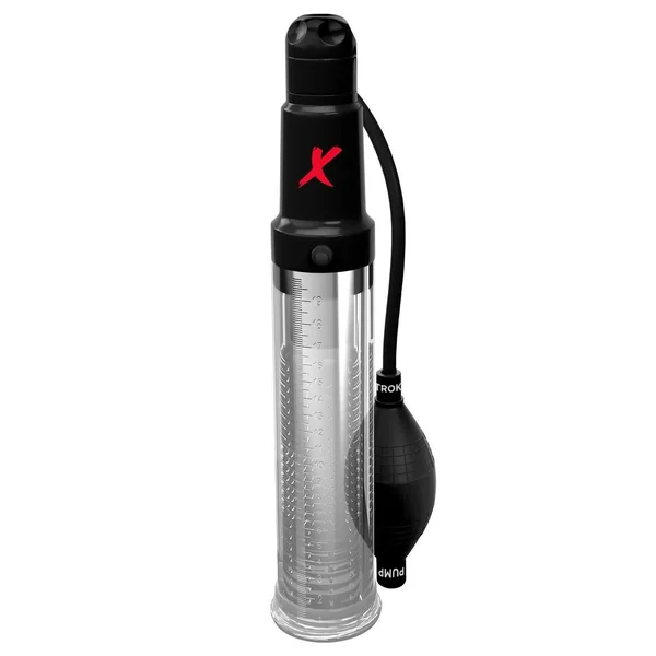 PDX Elite Suck-N-Pump Masturbator – Clear/Black