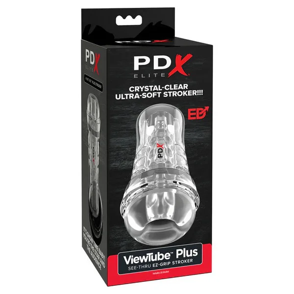 Pdx Elite Viewtube Plus (Clear) – See-Thru Stroker