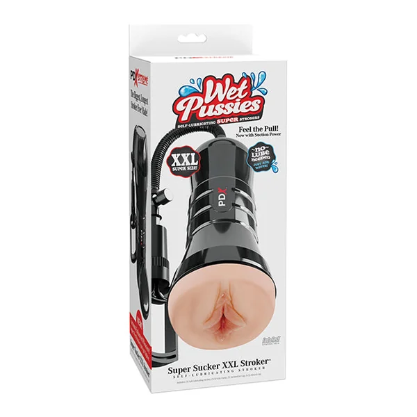 PDX Extreme Wet Pussies Super Sucker XXL Stroker - Light