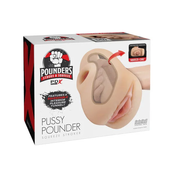 Pdx Plus Light Squeeze-Core Pussy Pounder Male Stroker Toy