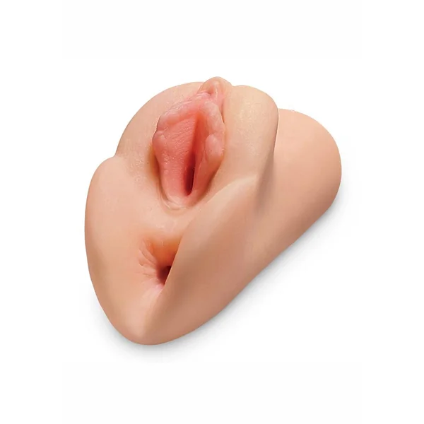 PDX Plus Perfect Pussy Double Stroker – Vanilla – Light Skin