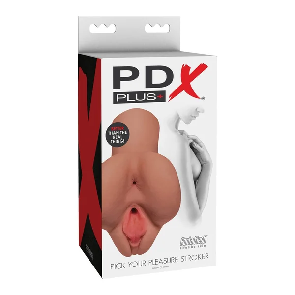 Pdx Plus Pick Your Pleasure Dual Masturbation Sleeve Tan