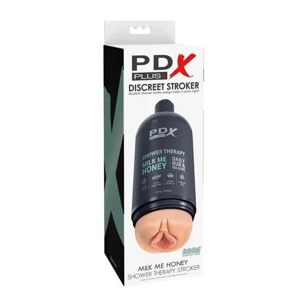 PDX Plus Shower Therapy Milk Me Honey Discreet Stroker