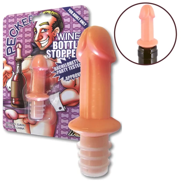 Pecker Novelty Bottle Wine Stopper Bachelorette Party Supplies