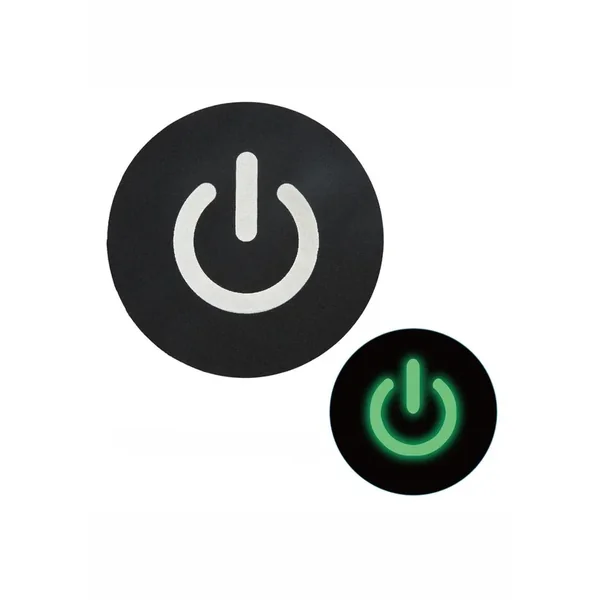 Peekaboo Glow In The Dark Power Button Pasties