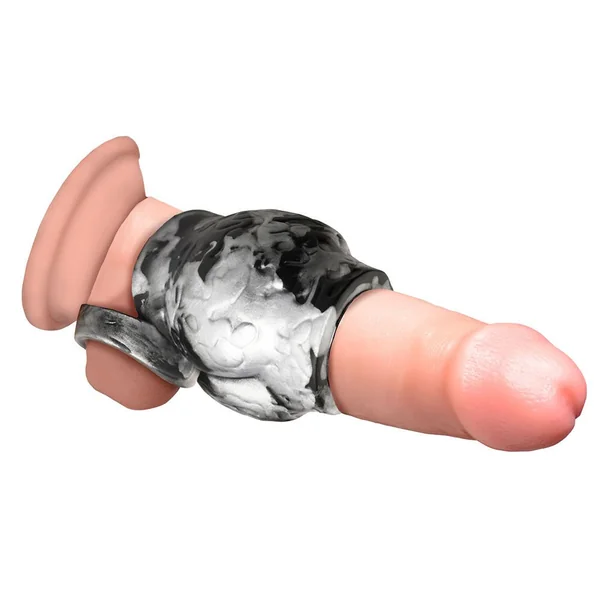 Penis Enhancers: Creature Cocks Night Prowler Silicone Girth Enhancer with Ball Strap