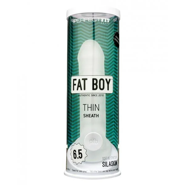Penis Enhancers: Perfect Fit Fat Boy Thin 6.5 inches Sheath Clear