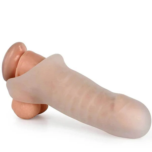 Penis Extension Sleeve Fat Boy Ultra Fat Thick and Clear Cock Sheath by Perfect Fit