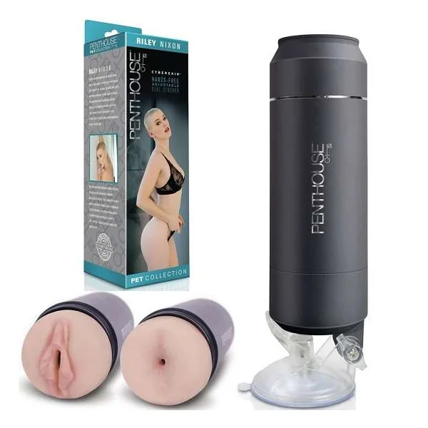 Penthouse Pet Riley Nixon Cyberskin Dual Stroker
