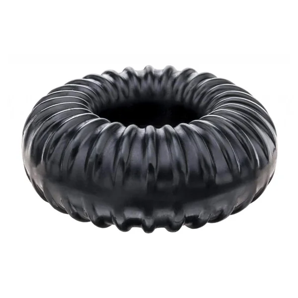 Perfect Fit Ribbed Ring - Black
