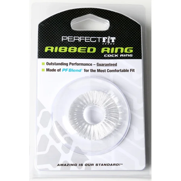 Perfect Fit Ribbed Ring - Clear