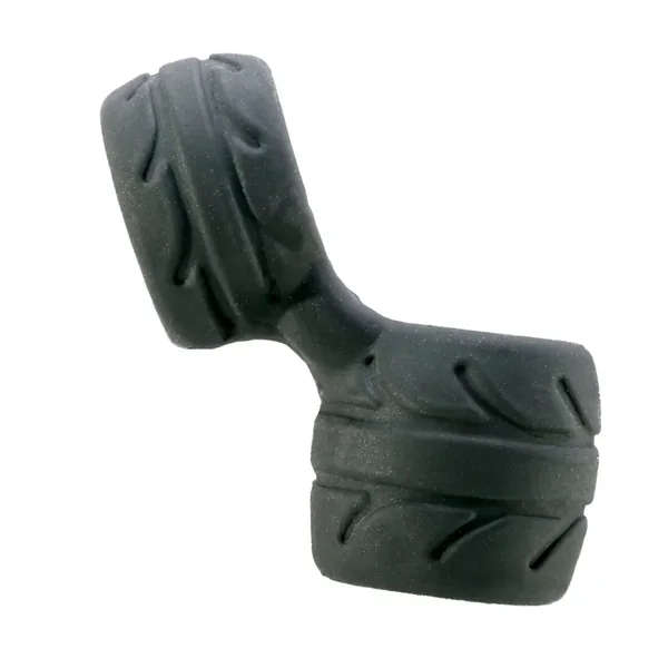 Perfect Fit Silaskin Cock and Ball Ring and Stretcher Black