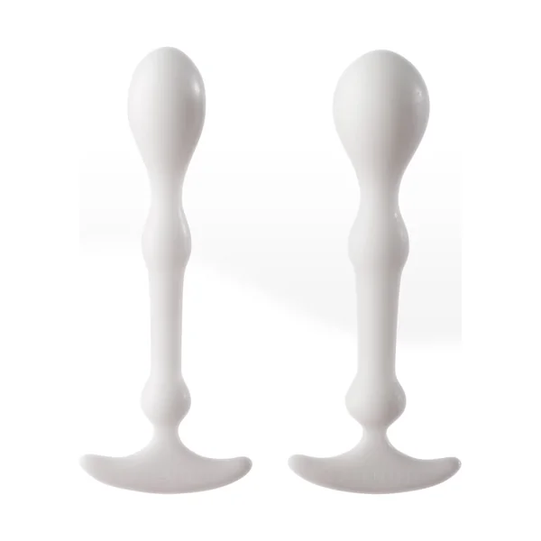 Peridise Set Unisex Anal Stimulators White 2 Each