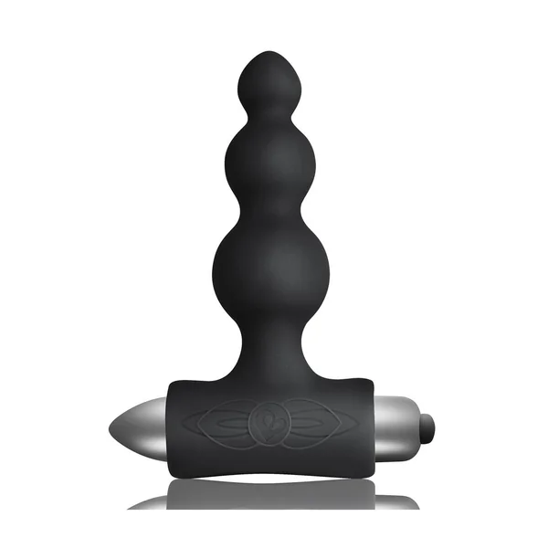 Petite Sensations Bubbles Silicone Vibrating Anal Plug – Black