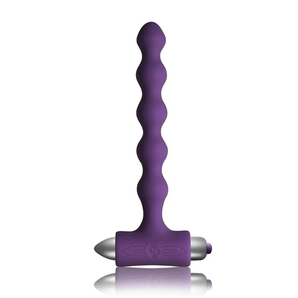 Petite Sensations Pearls Silicone Vibrating Anal Bead – Purple