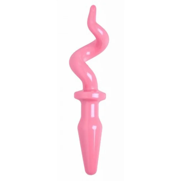 Pink Piggy Tail Anal Plug
