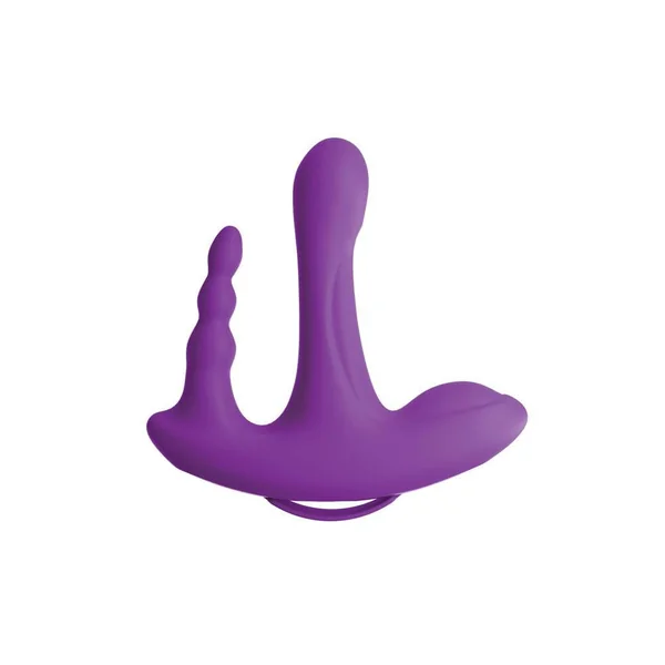 Pipedream - 3Some - Rock N' Ride Triple Vibrator - Purple