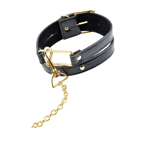 Pipedream - Fetish Fantasy Gold - Collar & Leash Set - Gold/Black