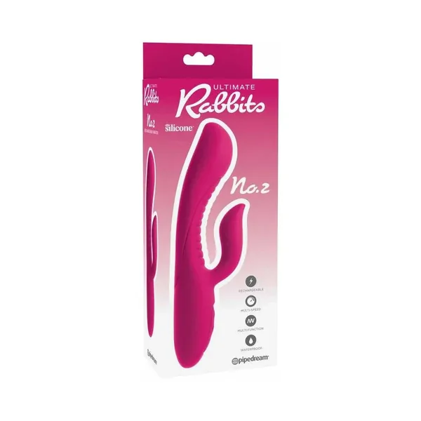 Pipedream Ultimate Rabbits No. 2 Rechargeable Silicone Dual Stimulation Vibrator