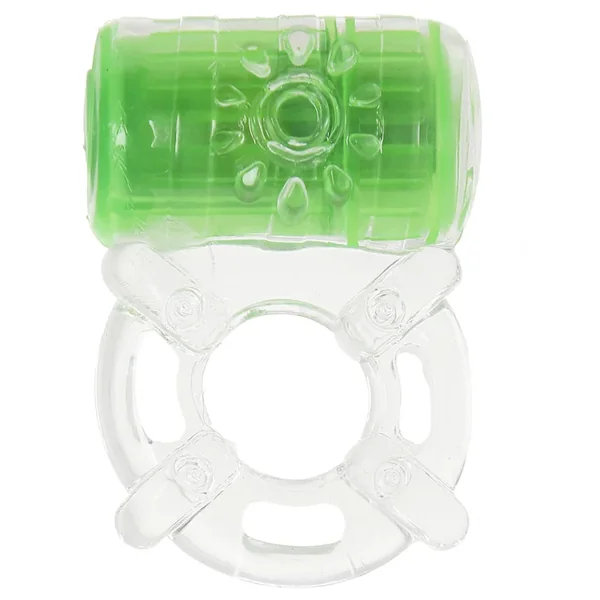 Play With Me Pleaser Rechargeable Cock Ring in Neon Green