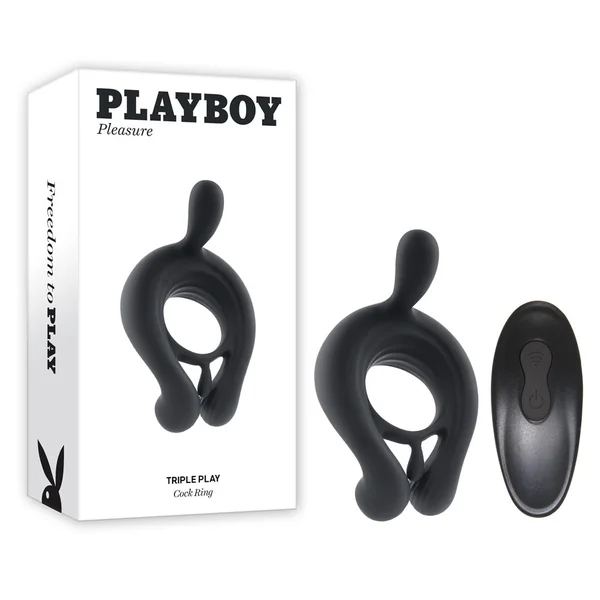 Playboy Pleasure Triple Play Vibrating Cock Ring