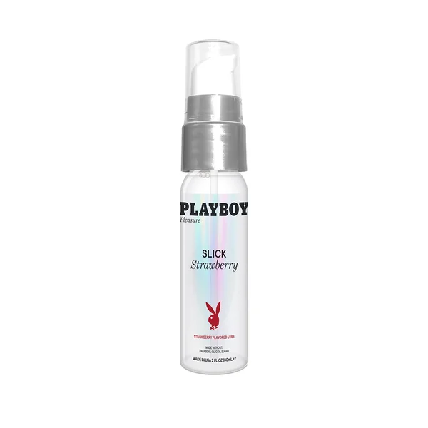 Playboy Slick Flavored Water-based Lubricant Strawberry 2 Oz.