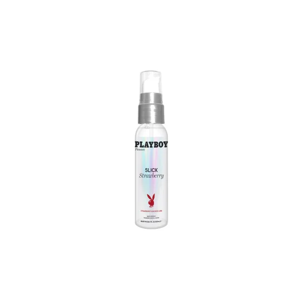 Playboy Slick Strawberry Flavored Water-Based Lubricant, 4 oz.