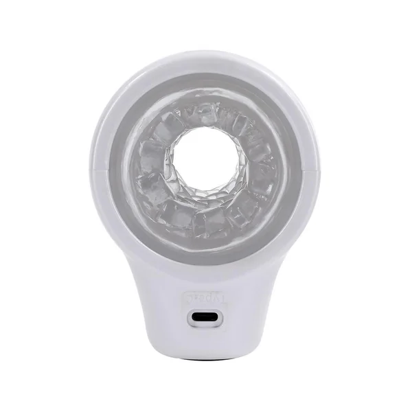 Playboy Spin Doctor Rechargeable Dual End Masturbator – White/Clear