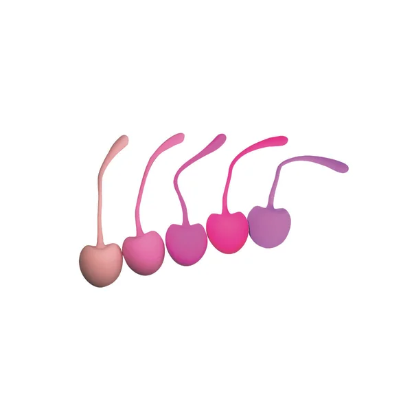 Pleasure Cherry Kegel Balls - Multi-Weighted - 5 Pack