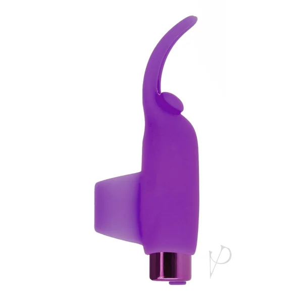 PowerBullet Teasing Tongue Rechargeable Discreet Oral Sex Finger Vibrator Purple