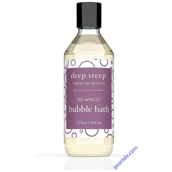 Premium Beauty Fig Apricot Bubble Bath 10 Oz Vegan Deep Steep