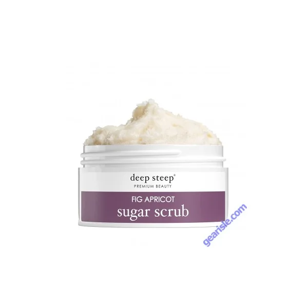 Premium Beauty Fig Apricot Sugar Scrub 8 Oz Vegan Deep Steep