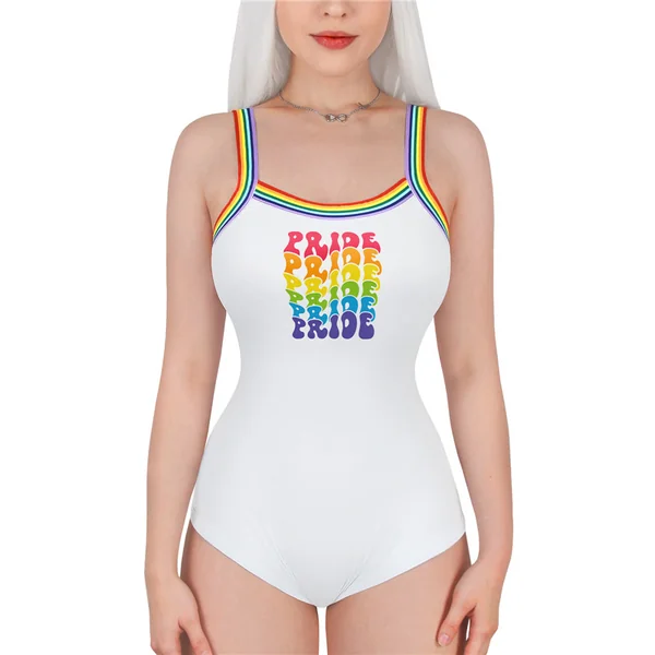 Pride Camisole Bodysuit Artistic Lettering